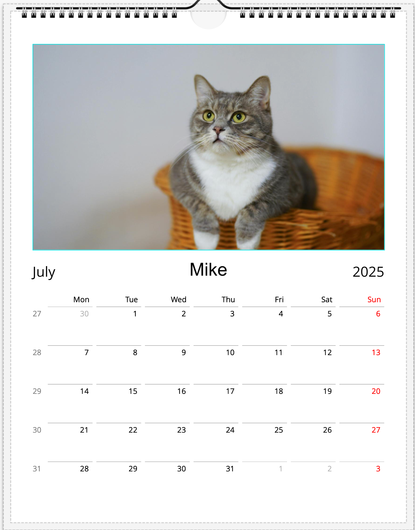 Tail-of-the-Month Calendar + Winner Discount (May 2025 - May 2026) (Copy)