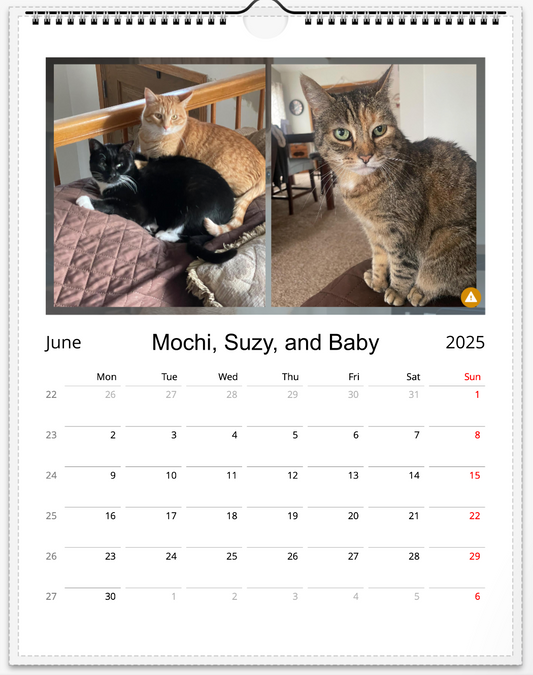 Tail-of-the-Month Calendar + Winner Discount (May 2025 - May 2026)